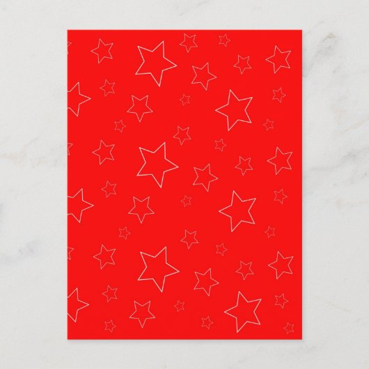Red Stars Briefkaart (Voorkant)