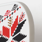 Red Stars Diamond Cross Stitch Name & Initialen Pickleball Paddle (Links Detail)