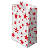 Red Stars Gift Bag Klein Cadeauzakje (Achterkant Gekanteld)