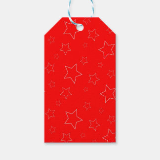 Red Stars Gift Label Cadeaulabel