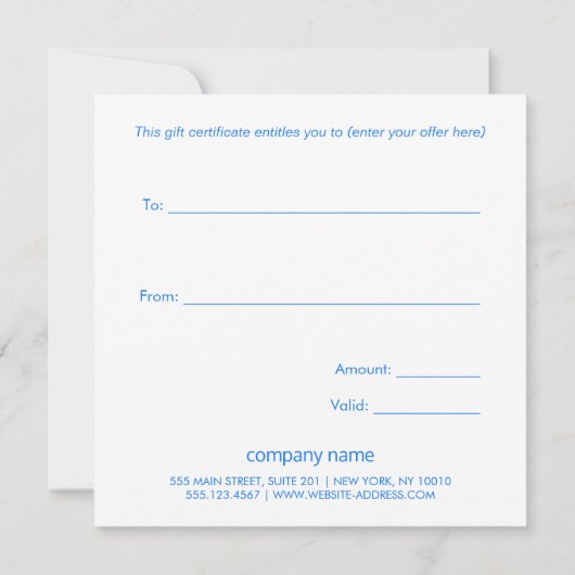 Red Stars kerstcadeaubon (Achterkant)