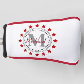 Red Stars Monogram Golfheadcover (Voorkant)