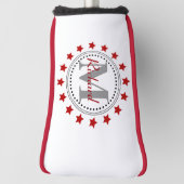 Red Stars Monogram Golfheadcover (Draai 90)