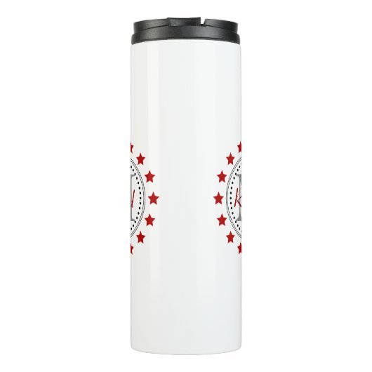 Red Stars Monogram Thermosbeker (Achterkant)
