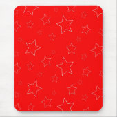 Red Stars Mousepad Muismat (Voorkant)