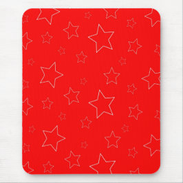 Red Stars Mousepad Muismat