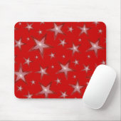 Red Stars mousepad red Muismat (Met muis)