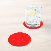 Red Stars Papier Onderzetter (Insitu)