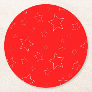 Red Stars Papier Onderzetter