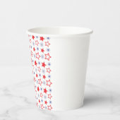 Red Stars Papupups Papieren Bekers (Links)