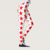 Red Stars Patroon Leggings (Rechts)