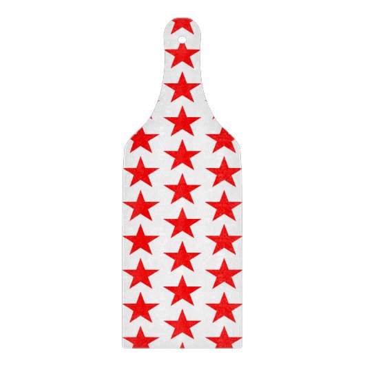Red Stars Patroon Snijplank (Voorkant)