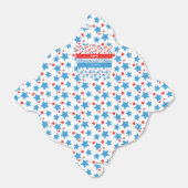 Red Stars Sprinkles Memorial Day Event Party Bedankdoosjes (Uitgevouwen)