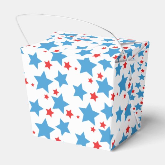 Red Stars Sprinkles Memorial Day Event Party Bedankdoosjes (Achterkant)