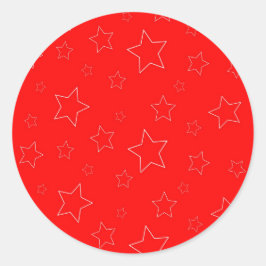 Red Stars Stickers