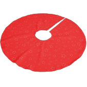 Red Stars Tree Skirt Kerstboom Rok (Gekanteld)