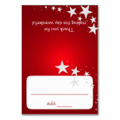 Red Stars Zittende Kaart (Voorkant)