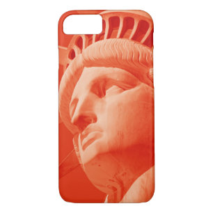 Red Statue of Liberty Barely There iPhone 7 Hoesje