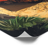 Red Steam Locomotive Souvenir:  Zwitserse Alpen Poster (Hoek)