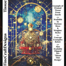 Red Steampunk Train, Loco, Mozaïek DH4L Decoupage