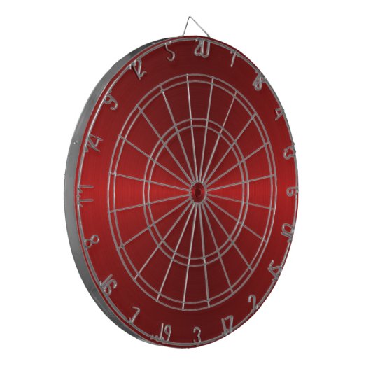 Red Steel Dart Board Dartbord (Voorkant Links)