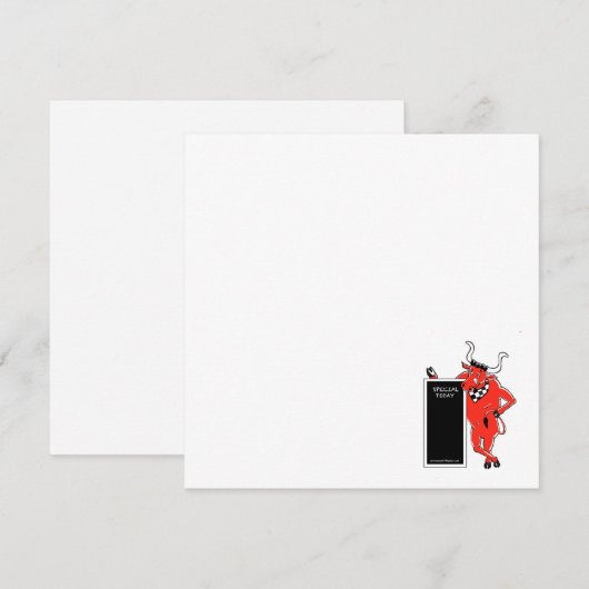 Red Steer Chalkboard menu (Voorkant / Achterkant)