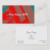 Red Steno Machine Court Reporter Visitekaartje (Voorkant / Achterkant)