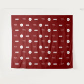 Red Step repeat Bedrijf Sponsor logo's Media wall Wandkleed (Voorkant (horizontaal))