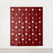 Red Step repeat Bedrijf Sponsor logo's Media wall Wandkleed (Voorkant)