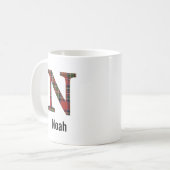 Red Stewart Pset Monogram N Mok (Voorkant links)