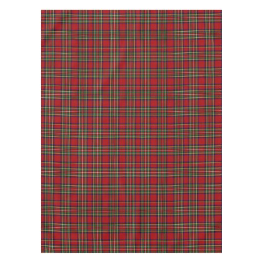 Red Stewart Royal Tartan Large Plaid Schotse Clan Tafelkleed (Voorkant)