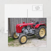 Red Steyr Tractor T84 Briefkaart (Voorkant / Achterkant)