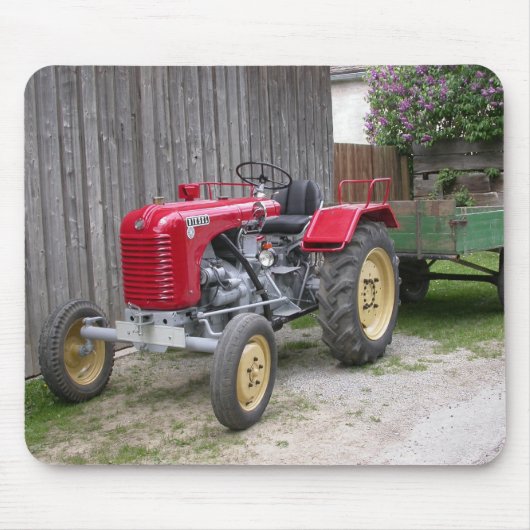 Red Steyr Tractor T84 Muismat (Voorkant)