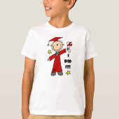Red Stick Figuur Boy Afstuderen T-shirt (Voorkant)