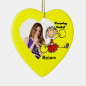 Red Stick Figuur Cheerleader Ornament (Rechts)