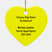 Red Stick Figuur Cheerleader Ornament (Achterkant)