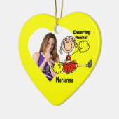 Red Stick Figuur Cheerleader Ornament (Links)