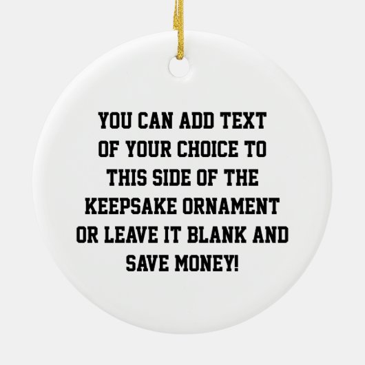 Red Stick Figuur Football Player Photo Ornament (Achterkant)