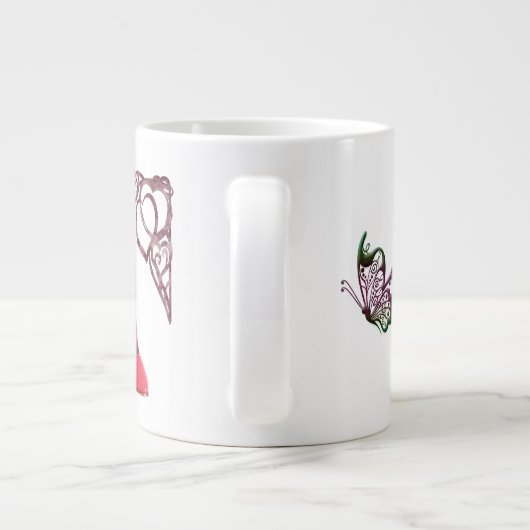 Red Stiletto en Butterfly Mok (Achterkant)