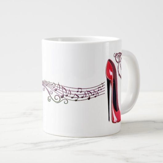 Red Stiletto en Butterfly Mok (Voorkant rechts)