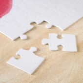 Red Stiletto Shoe Art en Heart Swirls Legpuzzel (Zijkant)