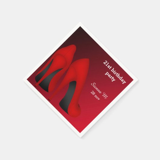 Red Stilettos Servet (Hoek)