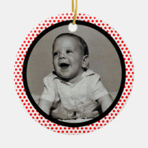 Red Stippen Black Trim Photo Lijst