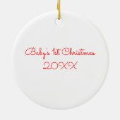 Red Stippen Black Trim Photo Lijst Keramisch Ornament (Achterkant)