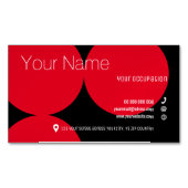 RED STIPPEN Collectie Visitekaartje Magnet Magnetisch Visitekaartje (Voorkant)