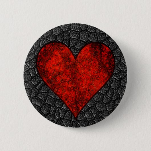 Red Stone Heart Button (Voorkant)