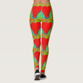 Red Stone Hearts Green Leggings (Achterkant)