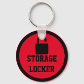 Red Storage Space Locker Sleutelhanger (Voorkant)