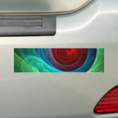 Red Storm Abstracte Art Bumpersticker (Op auto)