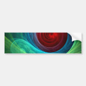 Red Storm Abstracte Art Bumpersticker (Voorkant)